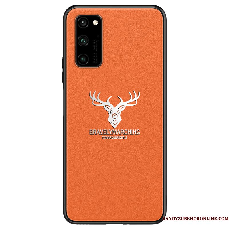 Hoesje Honor 30 Pro Siliconen Bedrijf Anti-fall, Hoes Honor 30 Pro Bescherming Oranjetelefoon