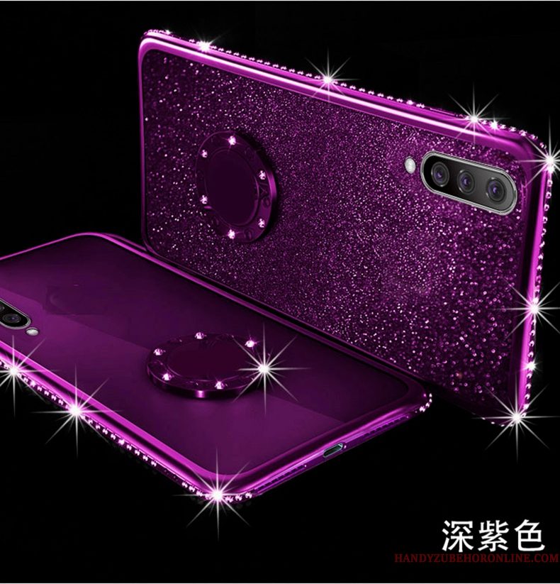 Hoesje Honor 9x Pro Ondersteuning Auto Anti-fall, Hoes Honor 9x Pro Zakken Purper Trendy Merk