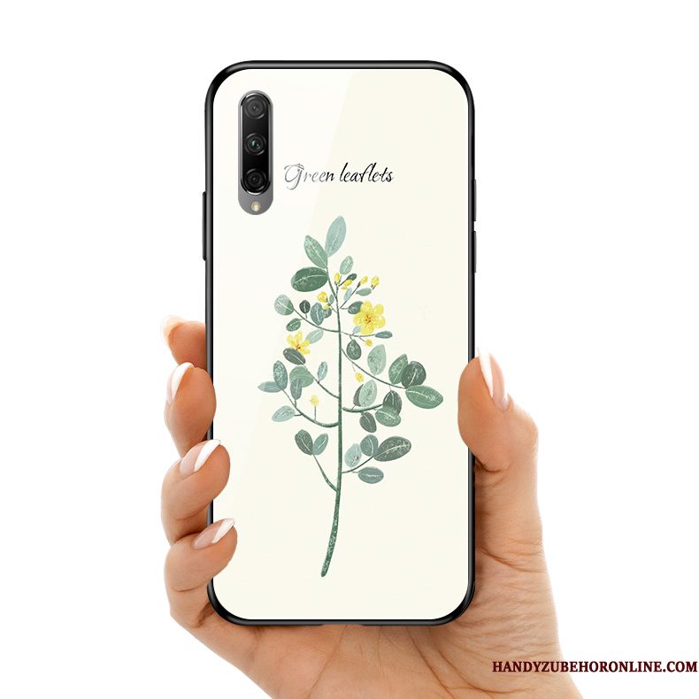 Hoesje Honor 9x Pro Siliconen Telefoon Bloemen, Hoes Honor 9x Pro Glas Anti-fall