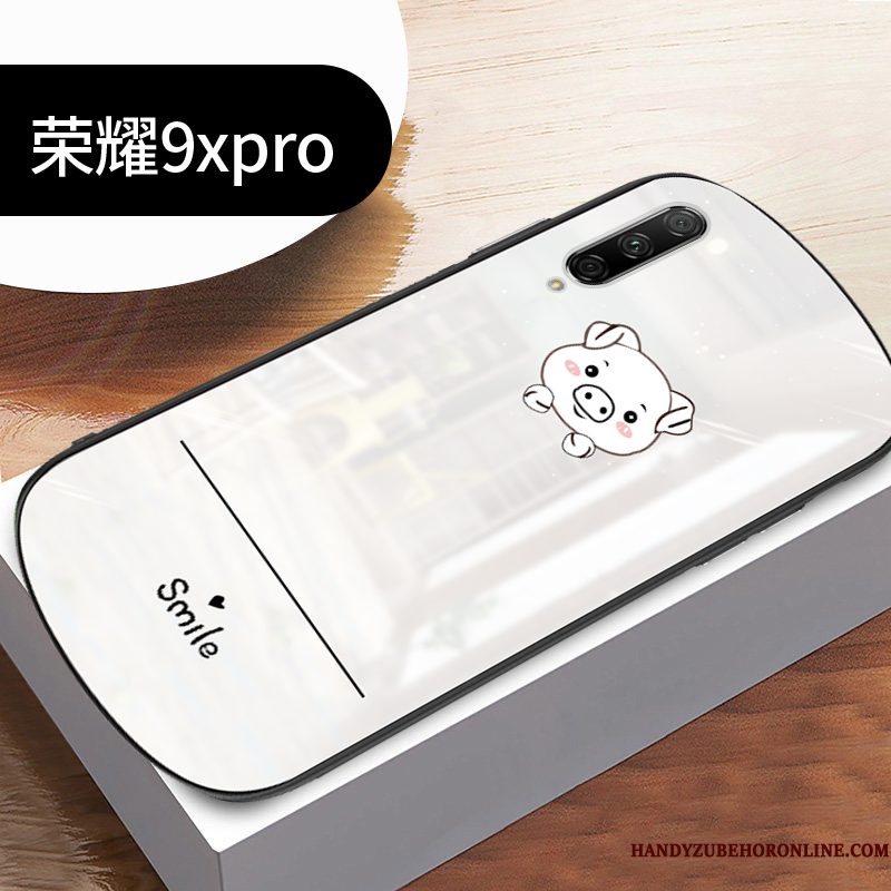 Hoesje Honor 9x Pro Zakken Persoonlijk Glas, Hoes Honor 9x Pro Siliconen Telefoon Wit