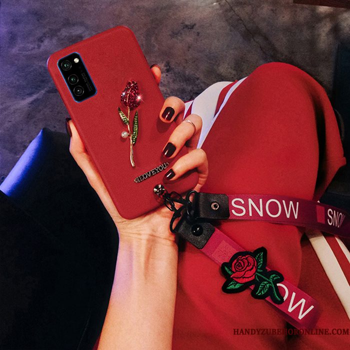 Hoesje Honor View30 Pro Siliconen Bloemen Trend, Hoes Honor View30 Pro Bescherming Rozetelefoon