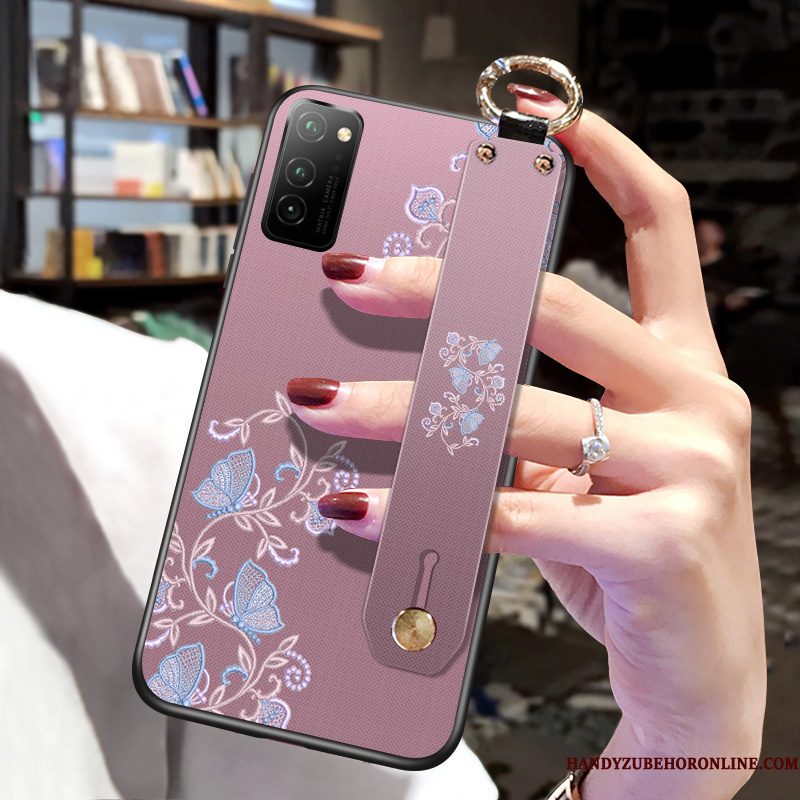 Hoesje Honor View30 Pro Zakken Dun Anti-fall, Hoes Honor View30 Pro Bescherming Telefoon Purper