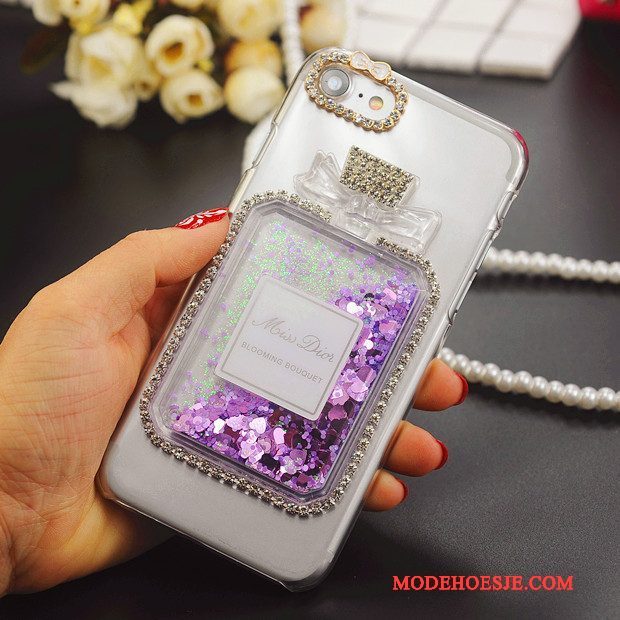 Hoesje Htc Desire 825 Strass Liefde Drijfzand, Hoes Htc Desire 825 Bescherming Purper Trend