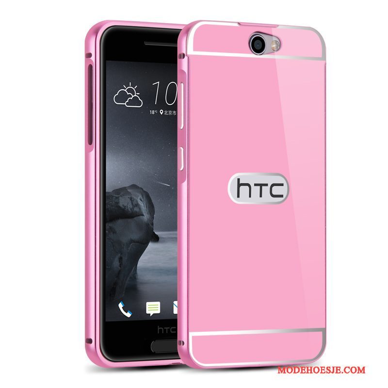 Hoesje Htc One A9 Metaal Achterklep Roze, Hoes Htc One A9 Bescherming Telefoon Omlijsting