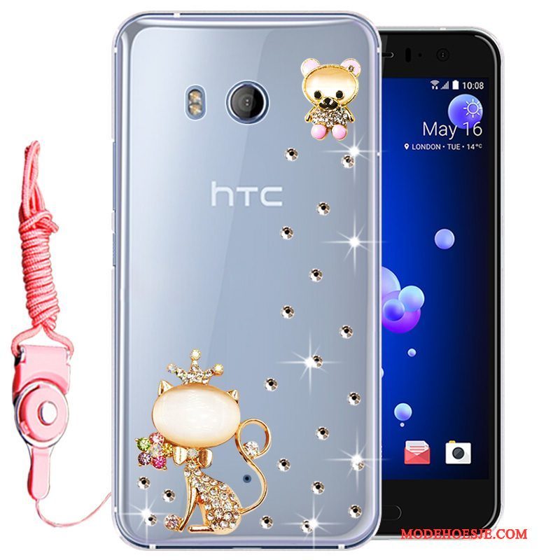 Hoesje Htc U11 Zacht Telefoon Goud, Hoes Htc U11 Bescherming Anti-fall