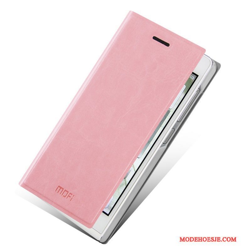 Hoesje Huawei Ascend G6 Zakken Telefoon Roze, Hoes Huawei Ascend G6 Leer