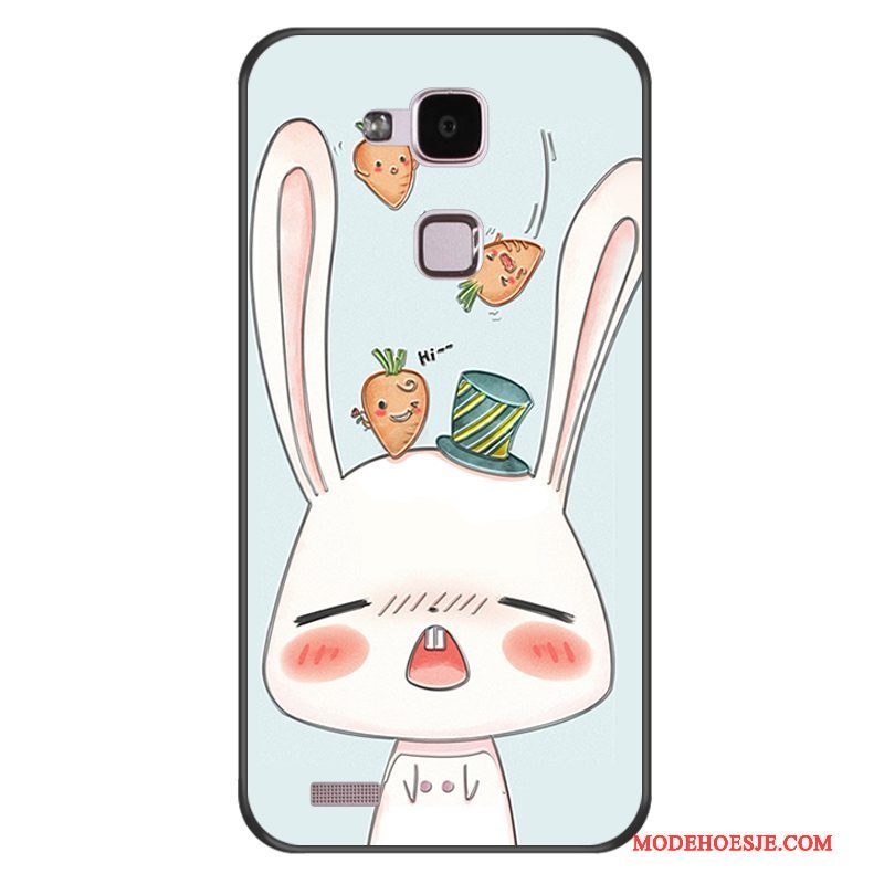 Hoesje Huawei Ascend Mate 7 Zacht Anti-fall Lichtblauw, Hoes Huawei Ascend Mate 7 Siliconen Persoonlijktelefoon