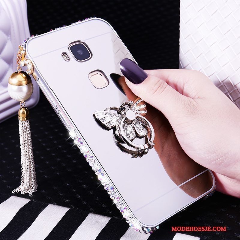 Hoesje Huawei G7 Plus Strass Omlijsting Trend, Hoes Huawei G7 Plus Bescherming Telefoon Hard