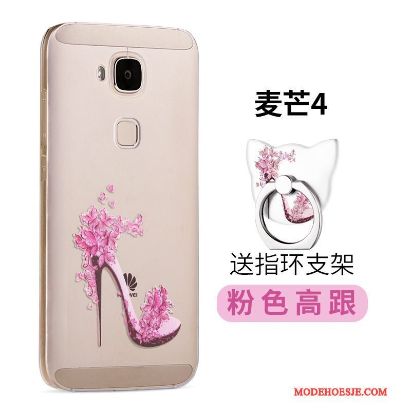 Hoesje Huawei G7 Plus Zacht Trendtelefoon, Hoes Huawei G7 Plus Zakken Roze Persoonlijk