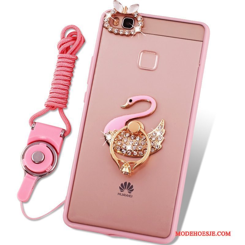 Hoesje Huawei G9 Lite Zacht Roze Hanger, Hoes Huawei G9 Lite Bescherming Jeugdtelefoon