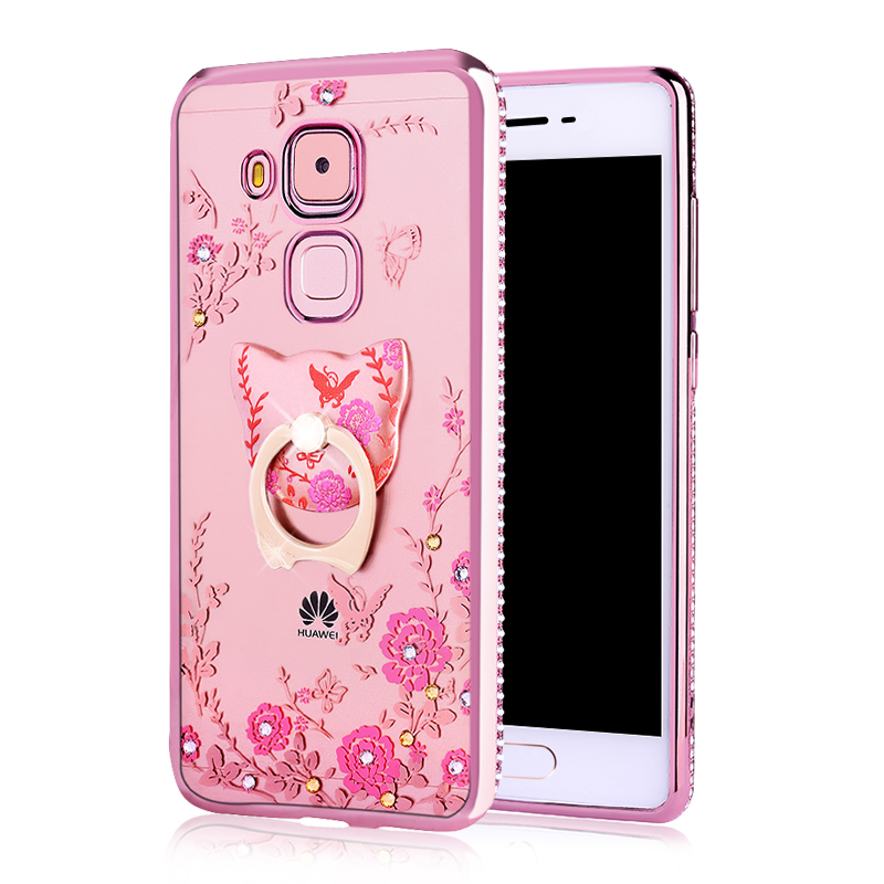 Hoesje Huawei G9 Plus Bescherming Anti-fall Trend, Hoes Huawei G9 Plus Zacht Rose Goudtelefoon