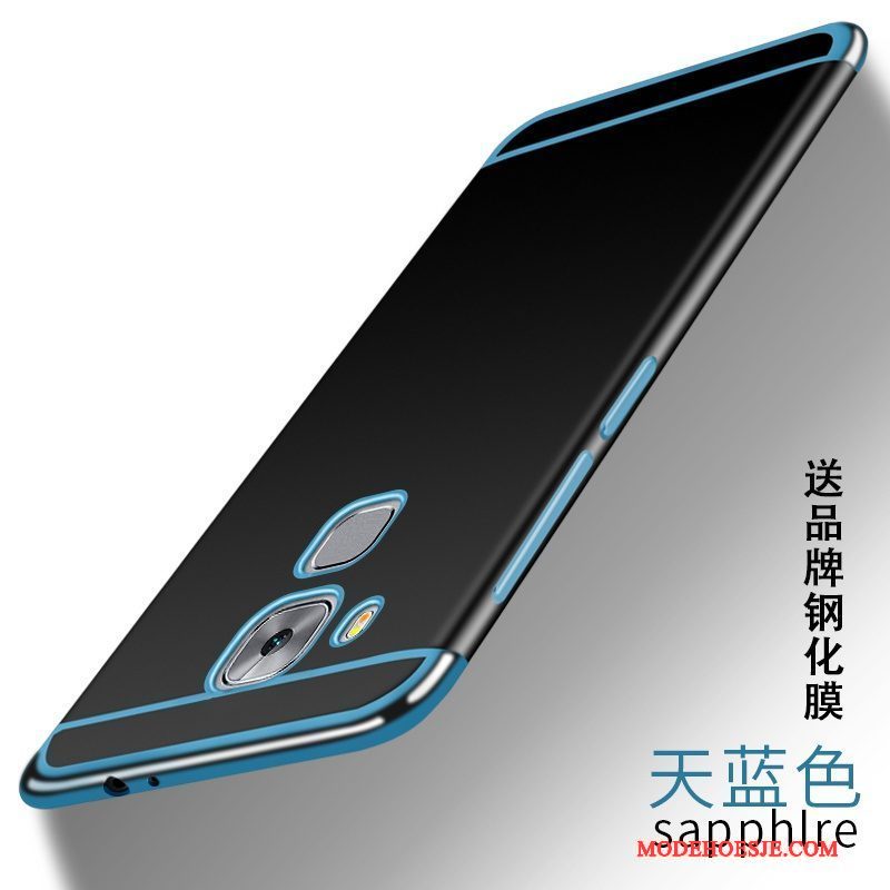 Hoesje Huawei G9 Plus Siliconen Anti-fall Donkerblauw, Hoes Huawei G9 Plus Zakken Telefoon