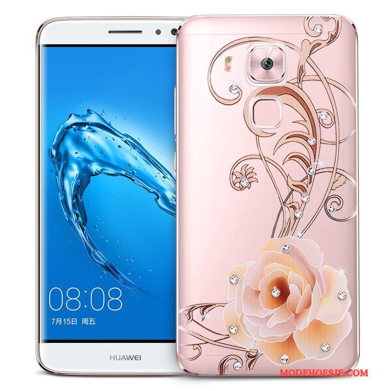 Hoesje Huawei G9 Plus Siliconen Roze Hanger, Hoes Huawei G9 Plus Zakken Anti-falltelefoon