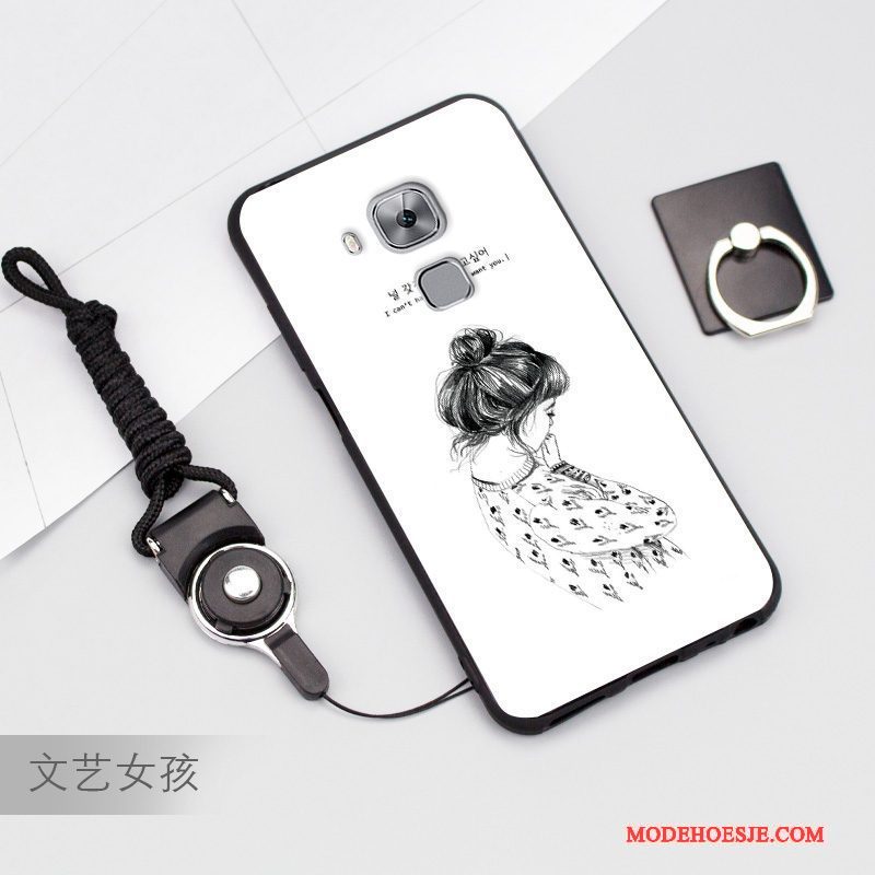 Hoesje Huawei G9 Plus Zacht Anti-falltelefoon, Hoes Huawei G9 Plus Siliconen Wit