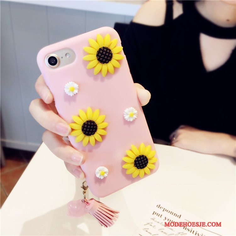 Hoesje Huawei G9 Plus Zacht Bloemen Trend, Hoes Huawei G9 Plus Bescherming Telefoon Roze