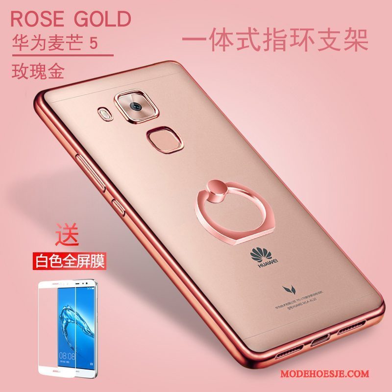 Hoesje Huawei G9 Plus Zacht Doorzichtigtelefoon, Hoes Huawei G9 Plus Bescherming Nieuw Rose Goud