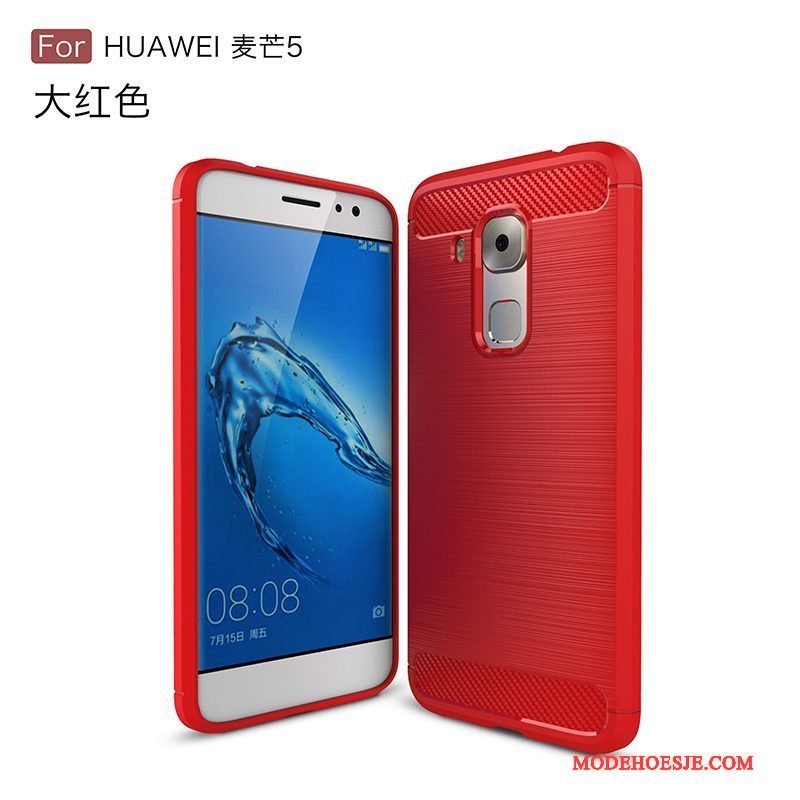Hoesje Huawei G9 Plus Zakken Anti-falltelefoon, Hoes Huawei G9 Plus Zacht Persoonlijk Rood