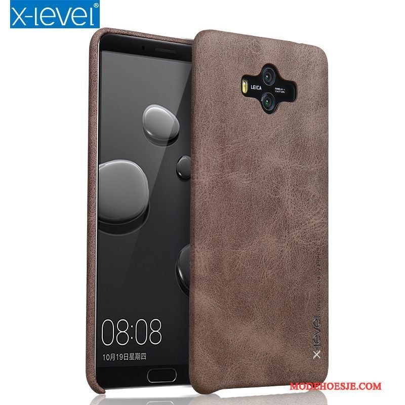 Hoesje Huawei Mate 10 Leer Dun Anti-fall, Hoes Huawei Mate 10 Bescherming Lichttelefoon