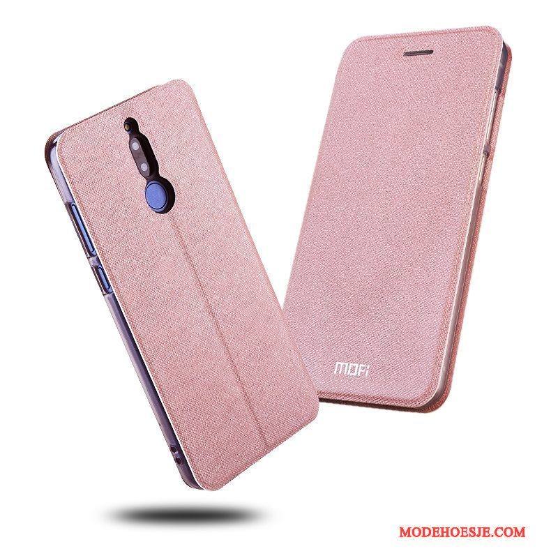 Hoesje Huawei Mate 10 Lite Folio Anti-falltelefoon, Hoes Huawei Mate 10 Lite Zakken Roze