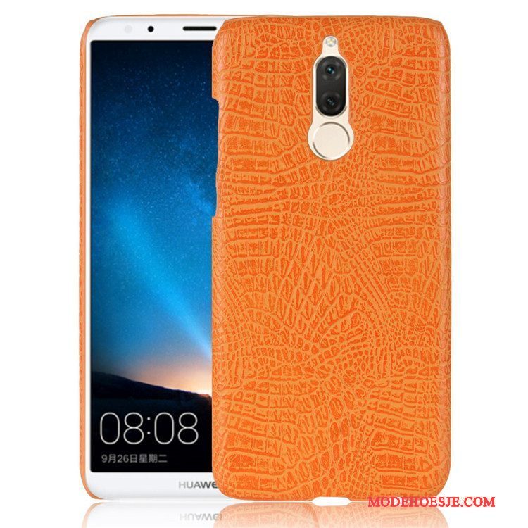 Hoesje Huawei Mate 10 Lite Leer Anti-falltelefoon, Hoes Huawei Mate 10 Lite Bescherming Hard Oranje