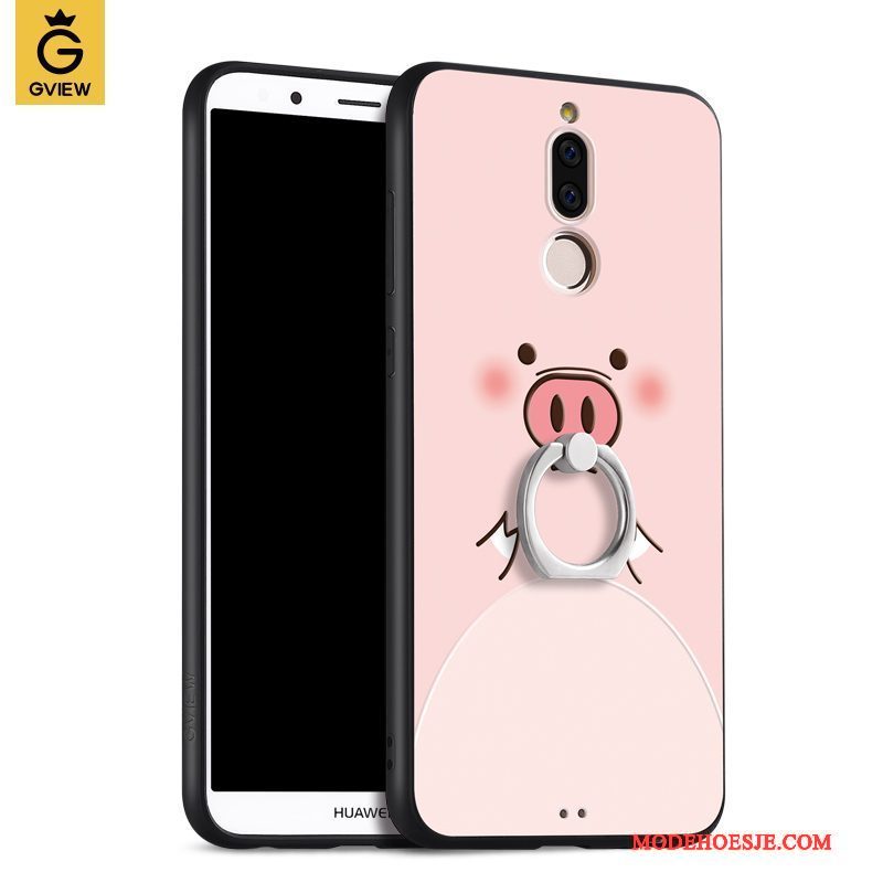 Hoesje Huawei Mate 10 Lite Scheppend Telefoon Hard, Hoes Huawei Mate 10 Lite Zakken Roze Schrobben