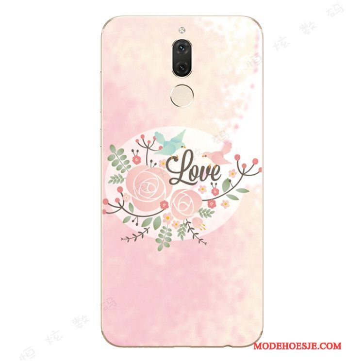 Hoesje Huawei Mate 10 Lite Siliconen Dun Roze, Hoes Huawei Mate 10 Lite Zacht Anti-falltelefoon