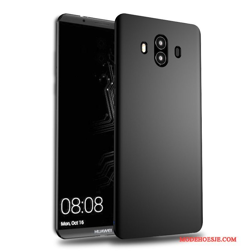 Hoesje Huawei Mate 10 Pro Hard Schrobben, Hoes Huawei Mate 10 Pro Dun Zwart