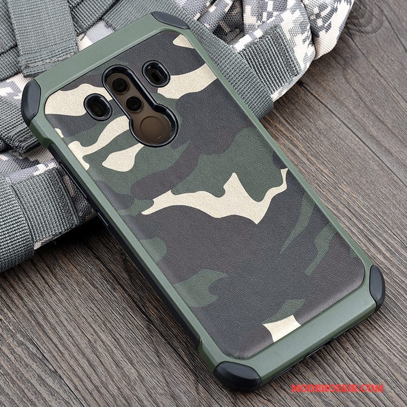 Hoesje Huawei Mate 10 Pro Zakken Groen Anti-fall, Hoes Huawei Mate 10 Pro Siliconen Camouflagetelefoon