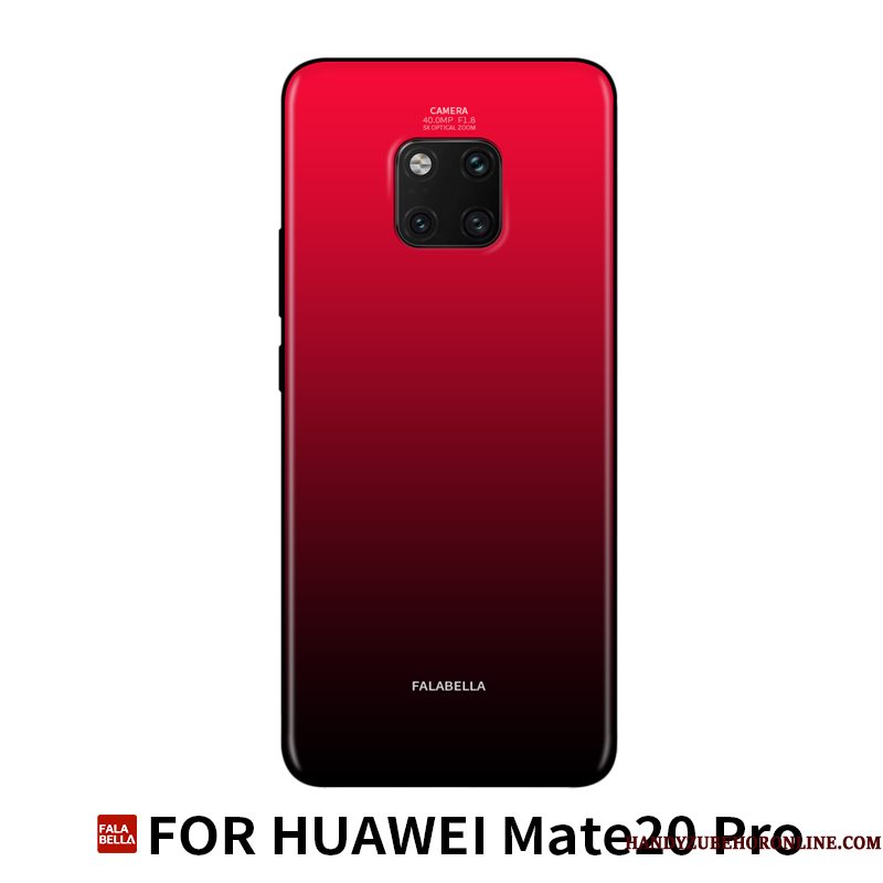 Hoesje Huawei Mate 20 Pro Bescherming Trendy Merk Glas, Hoes Huawei Mate 20 Pro Zakken Anti-fall Persoonlijk