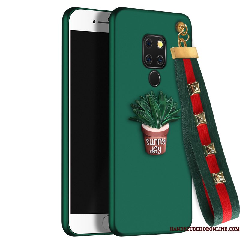 Hoesje Huawei Mate 20 Zacht Hanger Trendy Merk, Hoes Huawei Mate 20 Siliconen Schrobbentelefoon