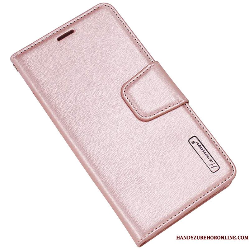 Hoesje Huawei Mate 30 Bescherming Telefoon Roze, Hoes Huawei Mate 30 Folio Hanger Anti-fall