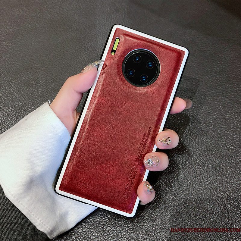 Hoesje Huawei Mate 30 Pro Bescherming Rood Dun, Hoes Huawei Mate 30 Pro Siliconen Bedrijf Kwaliteit