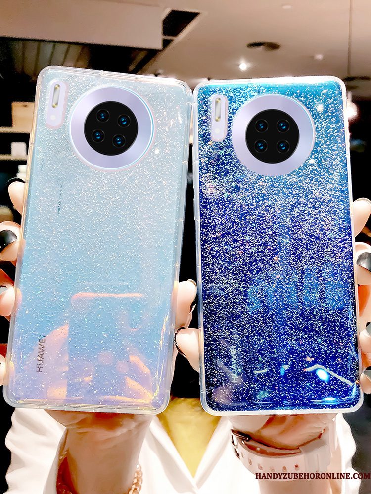 Hoesje Huawei Mate 30 Pro Zacht Wind Blauw, Hoes Huawei Mate 30 Pro Scheppend Duntelefoon