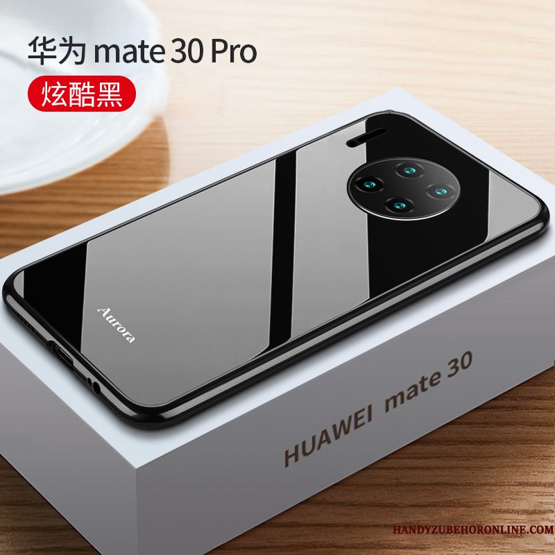 Hoesje Huawei Mate 30 Pro Zakken Anti-fall Dun, Hoes Huawei Mate 30 Pro Bescherming Omlijsting Glas