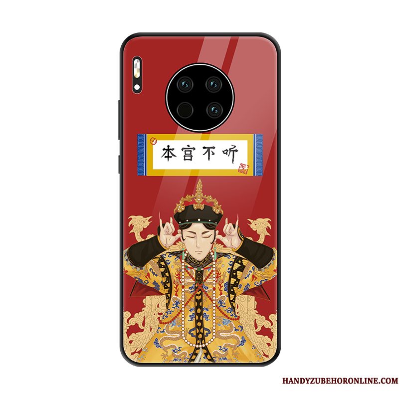 Hoesje Huawei Mate 30 Vintage Lovers Nieuw, Hoes Huawei Mate 30 Scheppend Telefoon Chinese Stijl