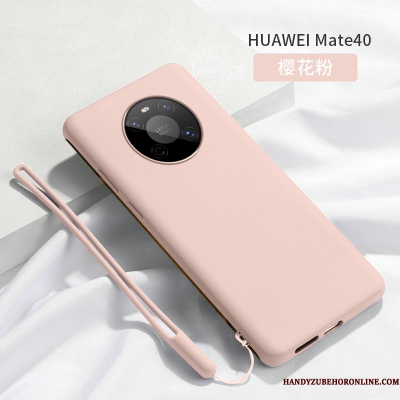 Hoesje Huawei Mate 40 Bescherming Lovers Nieuw, Hoes Huawei Mate 40 Zakken Net Red Dun