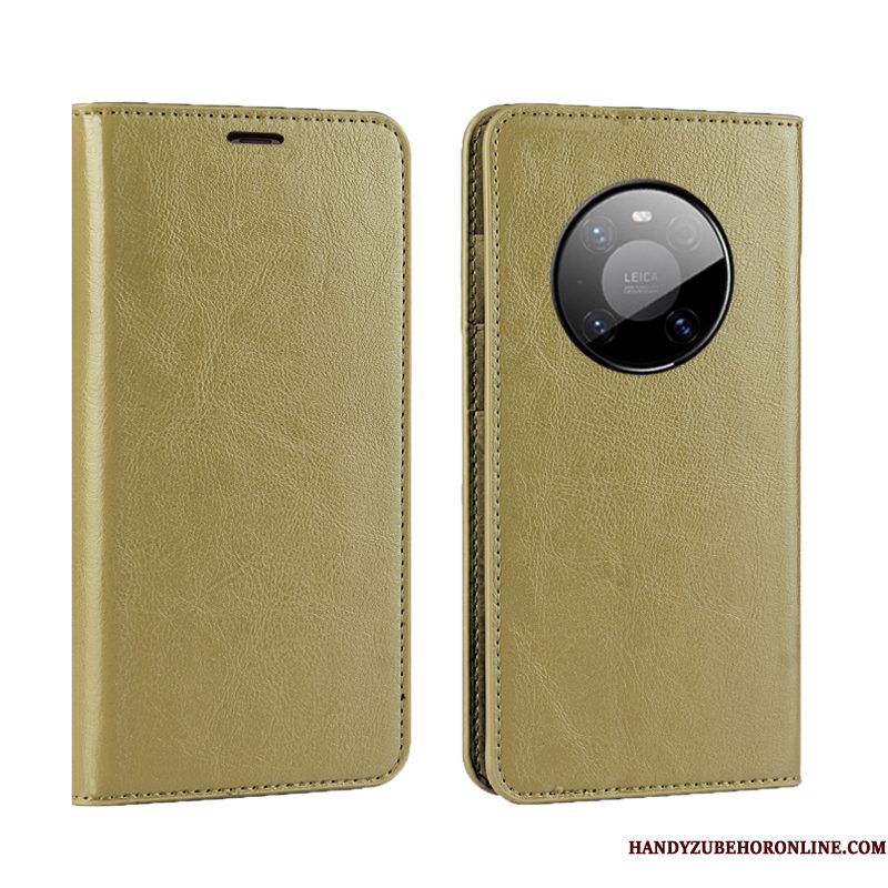 Hoesje Huawei Mate 40 Folio Kwaliteittelefoon, Hoes Huawei Mate 40 Luxe Koe High End