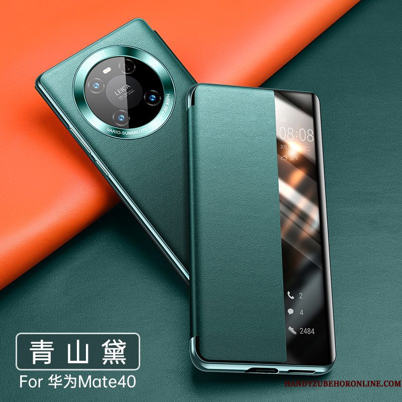 Hoesje Huawei Mate 40 Leer Telefoon Bedrijf, Hoes Huawei Mate 40 Bescherming High End Koe