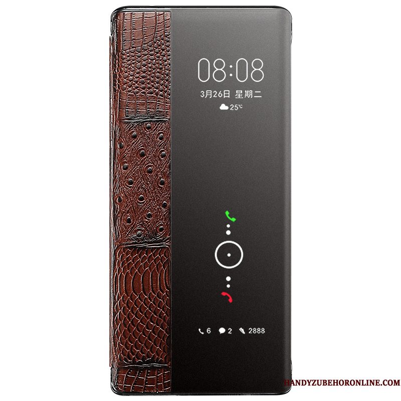 Hoesje Huawei Mate 40 Leer Telefoon Nieuw, Hoes Huawei Mate 40 Luxe Bedrijf High End