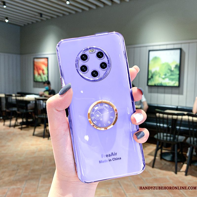 Hoesje Huawei Mate 40 Pro+ Siliconen Purper Nieuw, Hoes Huawei Mate 40 Pro+ Spotprent Telefoon Ring