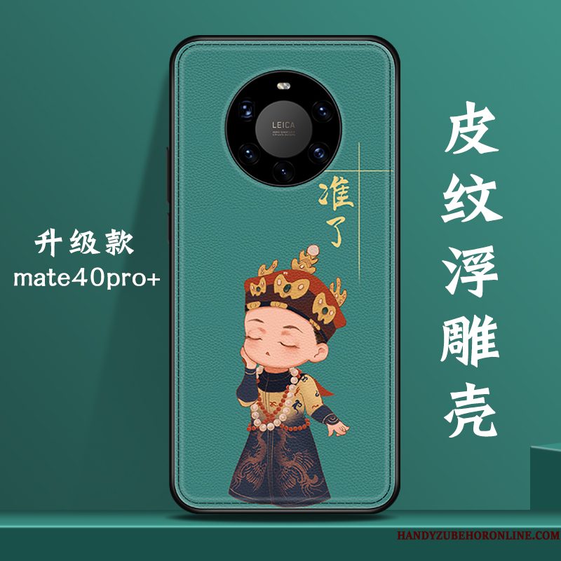 Hoesje Huawei Mate 40 Pro+ Zakken Groen Wind, Hoes Huawei Mate 40 Pro+ Scheppend Chinese Stijl Nieuw