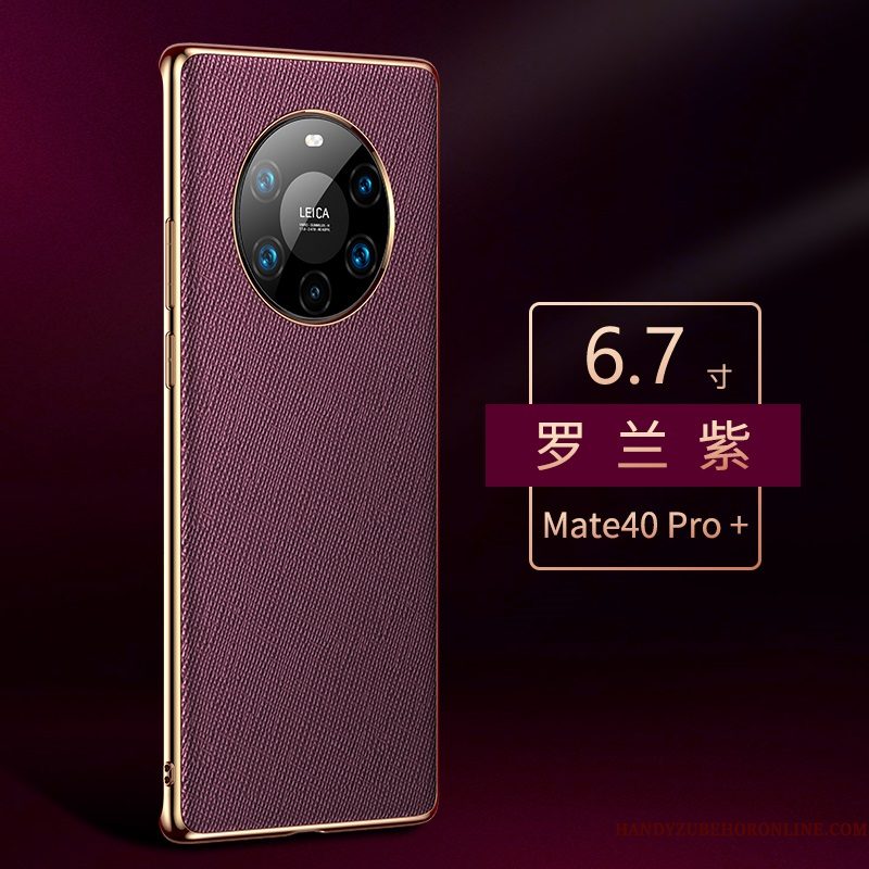 Hoesje Huawei Mate 40 Pro+ Zakken Telefoon Purper, Hoes Huawei Mate 40 Pro+ Bescherming High End Anti-fall