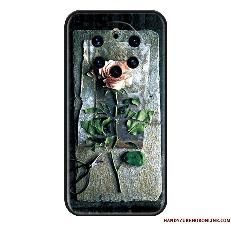 Hoesje Huawei Mate 40 Rs Mode Vers Kunst, Hoes Huawei Mate 40 Rs Reliëf Roze Trend