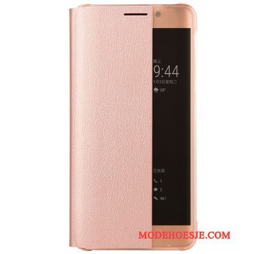 Hoesje Huawei Mate 9 Pro Bescherming Telefoon Roze, Hoes Huawei Mate 9 Pro Leer
