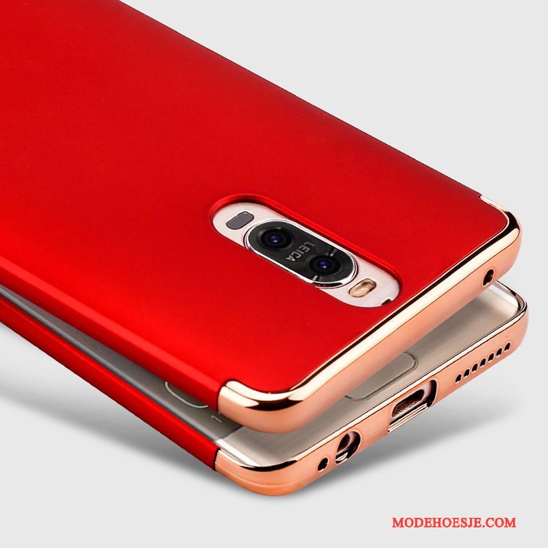 Hoesje Huawei Mate 9 Pro Metaal Hardtelefoon, Hoes Huawei Mate 9 Pro Rood