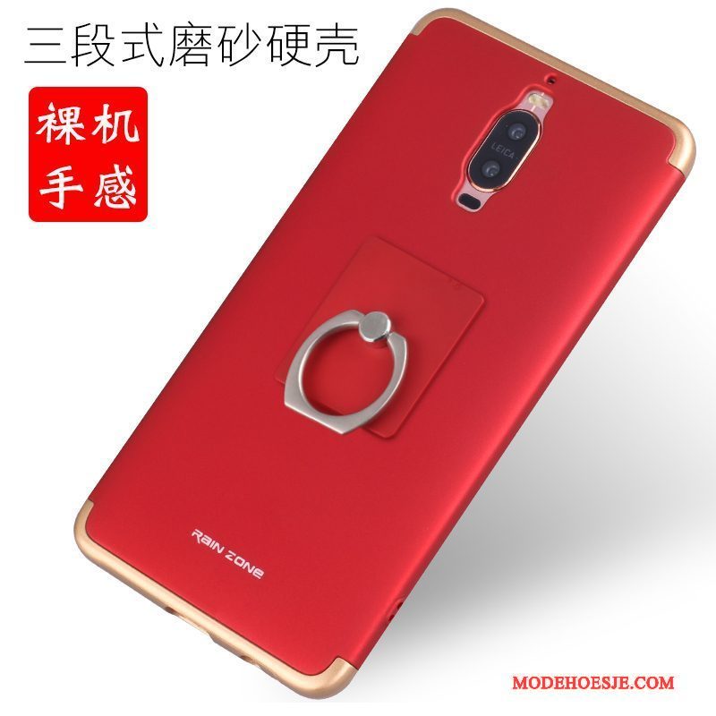 Hoesje Huawei Mate 9 Pro Metaal Omlijstingtelefoon, Hoes Huawei Mate 9 Pro Bescherming Trend Rood