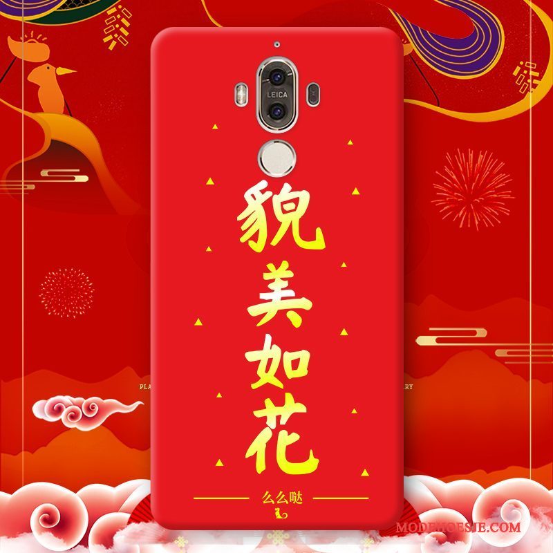 Hoesje Huawei Mate 9 Pro Scheppend Roodtelefoon, Hoes Huawei Mate 9 Pro Siliconen Nieuw Anti-fall