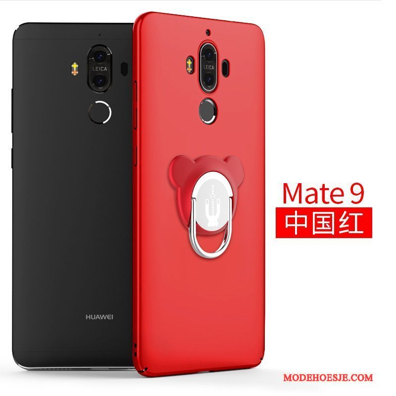 Hoesje Huawei Mate 9 Scheppend Magnetisch Rood, Hoes Huawei Mate 9 Persoonlijktelefoon