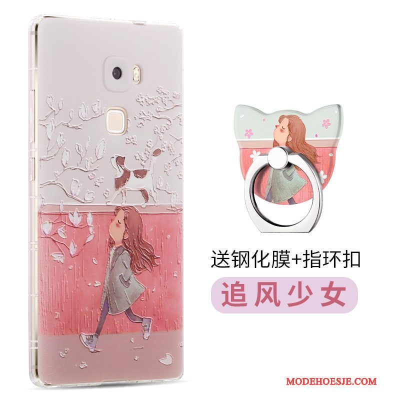 Hoesje Huawei Mate S Siliconen Anti-fall Trend, Hoes Huawei Mate S Zacht Telefoon Roze