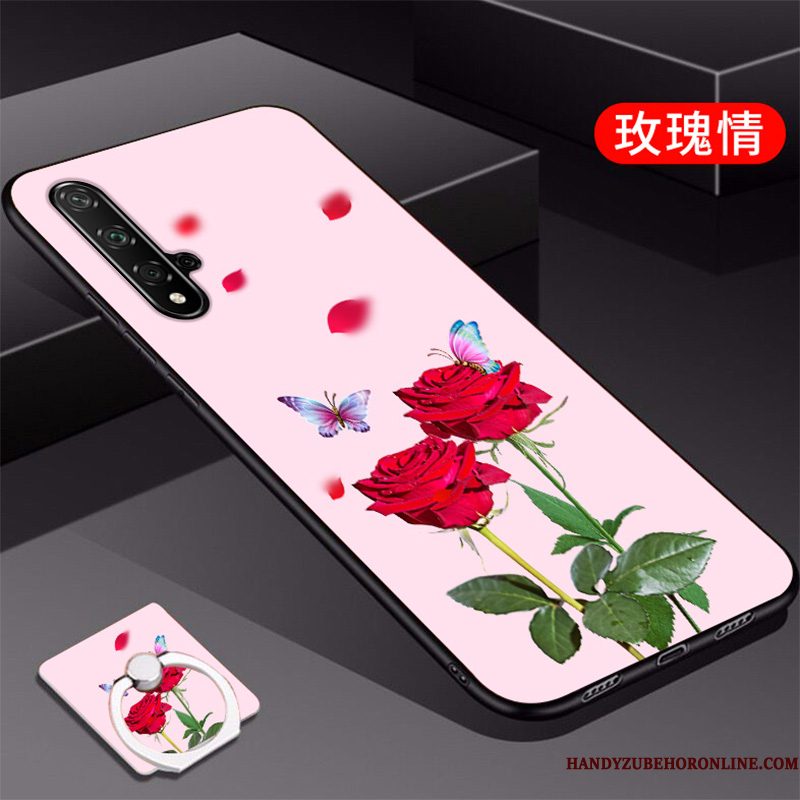 Hoesje Huawei Nova 5t Bescherming Roodtelefoon, Hoes Huawei Nova 5t Siliconen Trendy Merk Nieuw